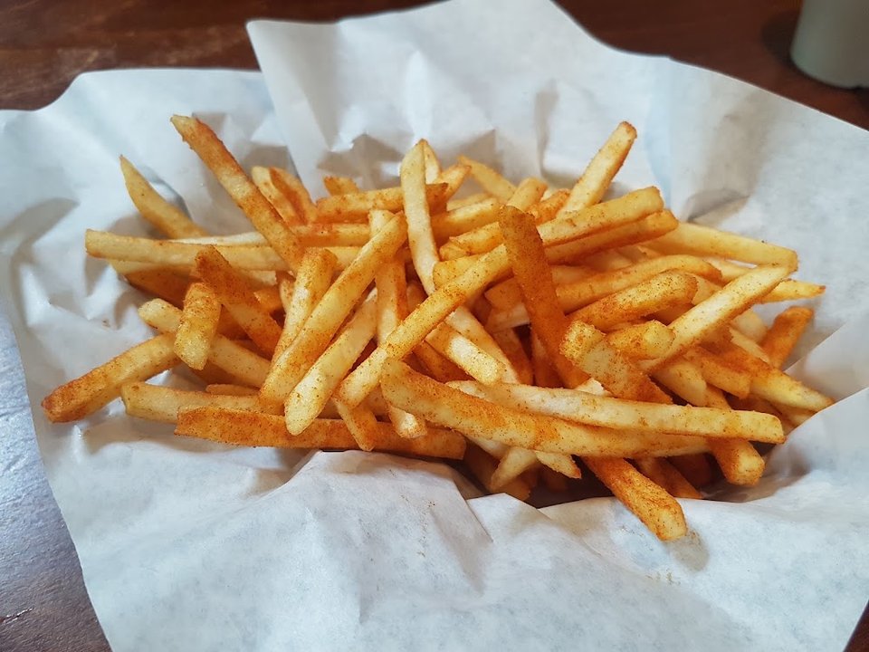 Burger menu featuring classic and specialty creations.