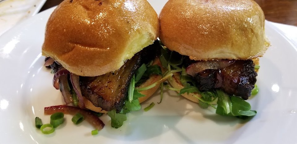 Burger menu featuring classic and specialty creations.